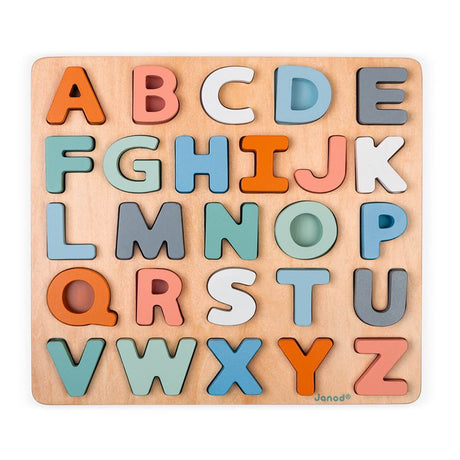 Puzzle en bois Alphabet + tableau ardoise - Casse-têtes by Janod