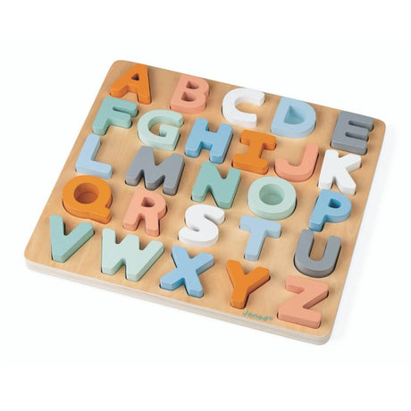 Puzzle en bois Alphabet + tableau ardoise - Casse-têtes by Janod