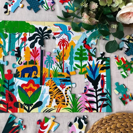 Puzzle gallery - Jungle (100 pcs) - Casse-têtes by Djeco