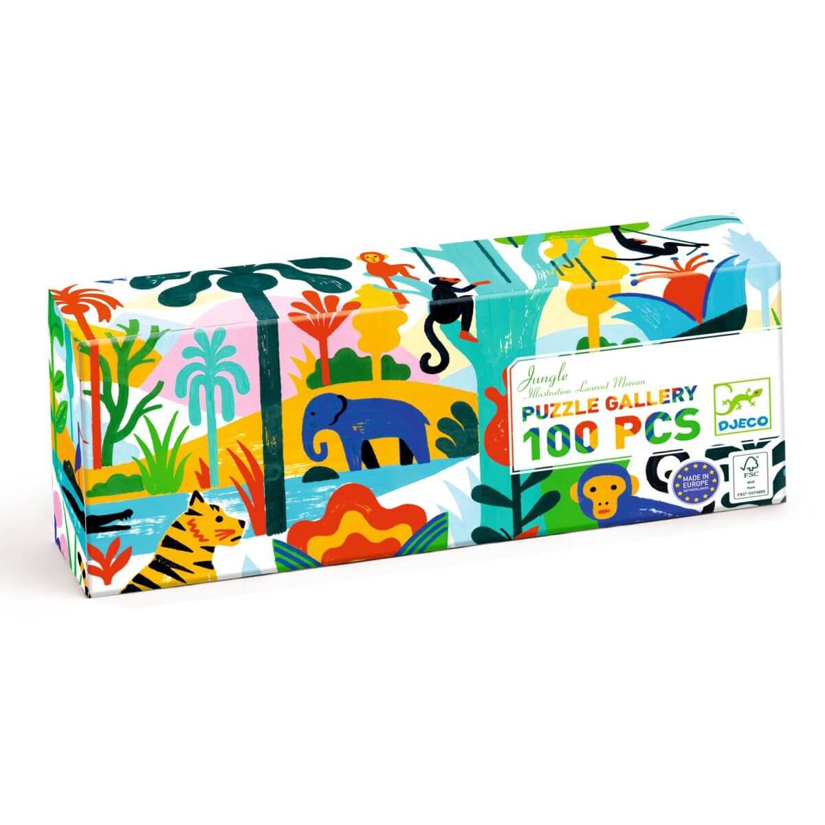 Puzzle gallery - Jungle (100 pcs)-Casse-têtes-Djeco-Comme des Pirates