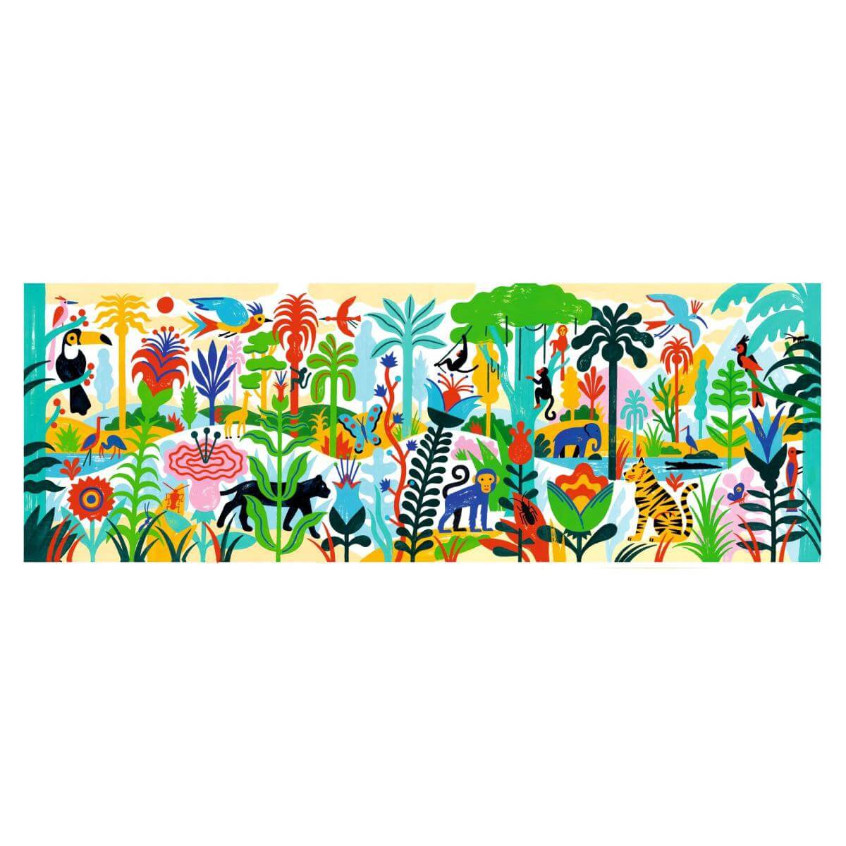 Puzzle gallery - Jungle (100 pcs)-Casse-têtes-Djeco-Comme des Pirates