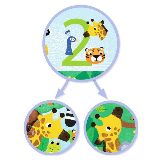 Puzzle géant - 1 à 10 Jungle (54 pcs) - Casse-têtes by Djeco