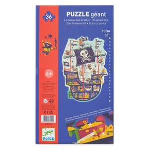 Puzzle géant - Bateau de Pirates (36 pcs)-Casse-têtes-Djeco-Comme des Pirates