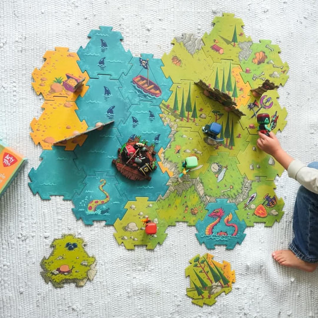 Puzzle géant champ de bataille Arty Toys (30 pcs) - Casse-têtes by Djeco