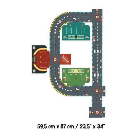 Puzzle géant - Circuit de ville Crazy Motors (24 pcs)-Djeco-Comme des Pirates