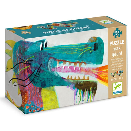 Puzzle géant Léon le dragon (58 pcs) - Casse-têtes by Djeco