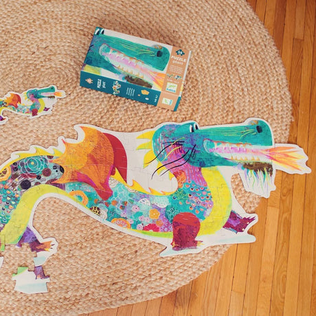 Puzzle géant Léon le dragon (58 pcs) - Casse-têtes by Djeco