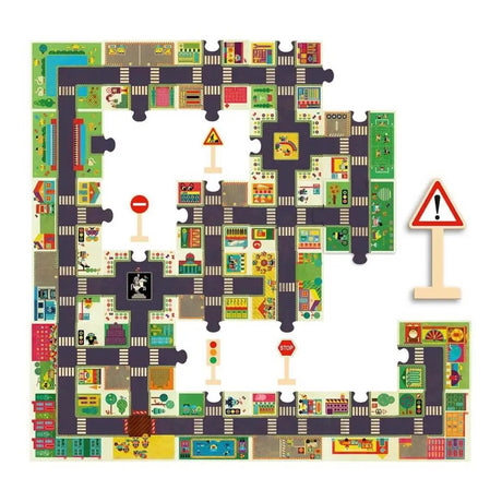 Puzzle géant Pop to Play - Ville (24 pcs) - Casse-têtes by Djeco