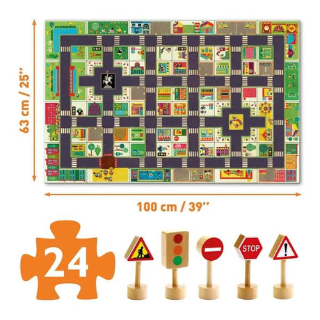 Puzzle géant Pop to Play - Ville (24 pcs) - Casse-têtes by Djeco