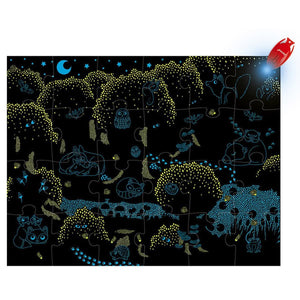 Puzzle lampe magique - Forêt (24 pcs) - Casse-têtes by Janod