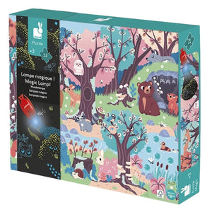 Puzzle lampe magique - Forêt (24 pcs) - Casse-têtes by Janod