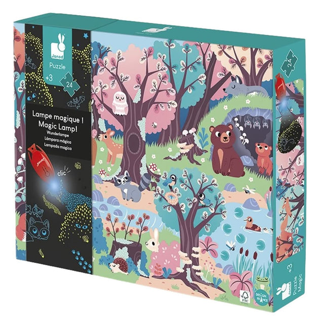 Puzzle lampe magique - Forêt (24 pcs) - Casse-têtes by Janod