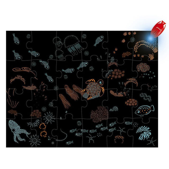 Puzzle lampe magique - L'océan (24 pcs) - Casse-têtes by Janod