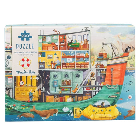 Puzzle Le bateau de l'explorateur (200 pcs) - Casse-têtes by Moulin Roty