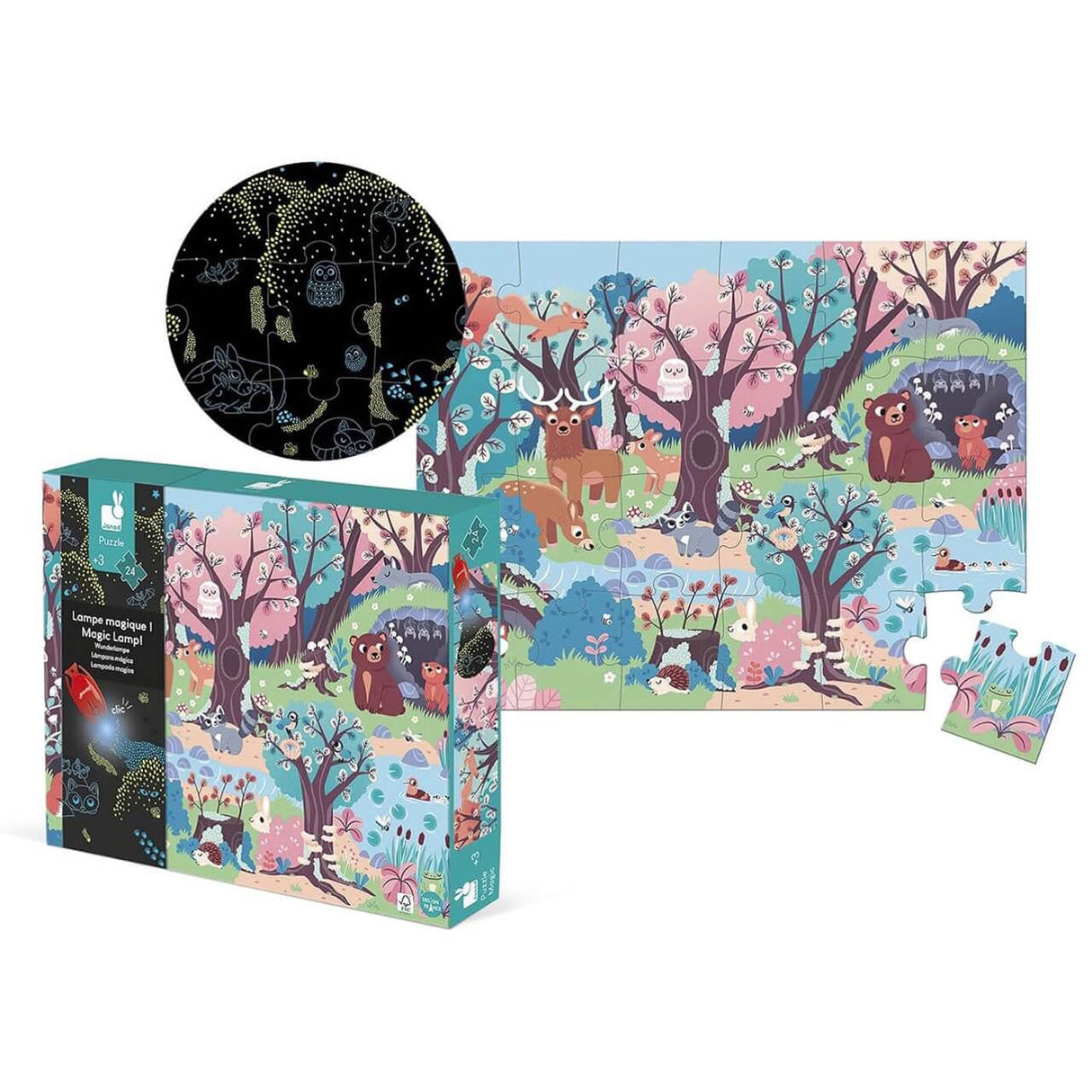 Puzzle magique - Forêt (24 pcs)-Casse-têtes-Janod-Comme des Pirates