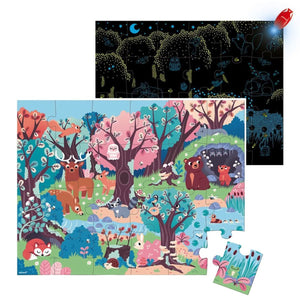 Puzzle lampe magique - Forêt (24 pcs) - Casse-têtes by Janod