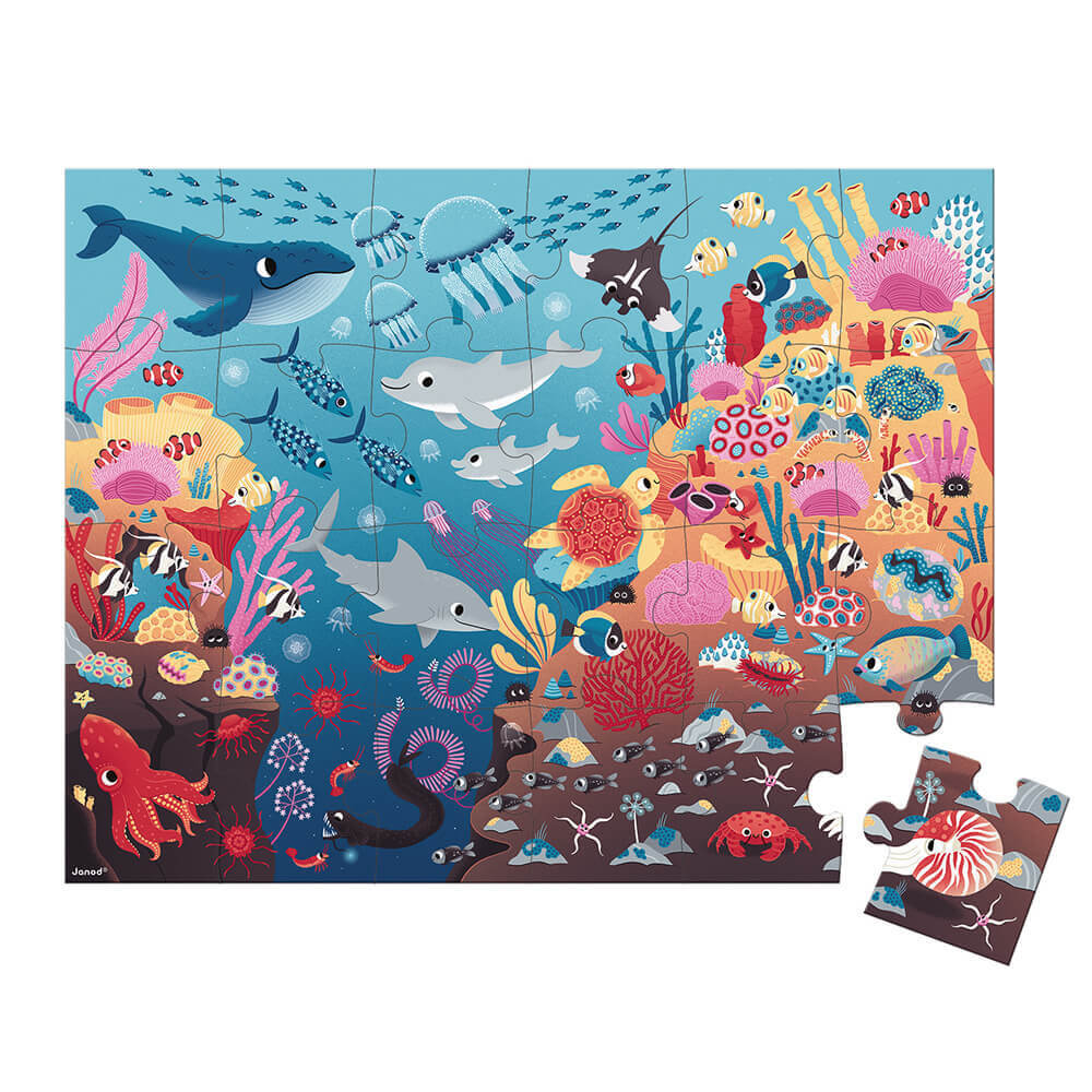 Puzzle magique - L'océan (24 pcs)-Janod-Comme des Pirates