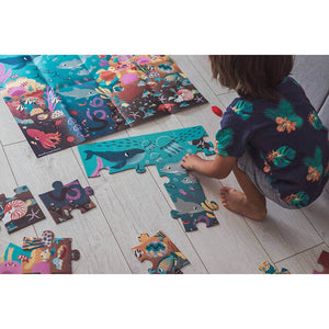 Puzzle magique - L'océan (24 pcs)-Casse-têtes-Janod-Comme des Pirates