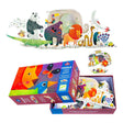 Puzzle Maxi géant - Parade des animaux (36 pcs)-Casse-têtes-Djeco-Comme des Pirates