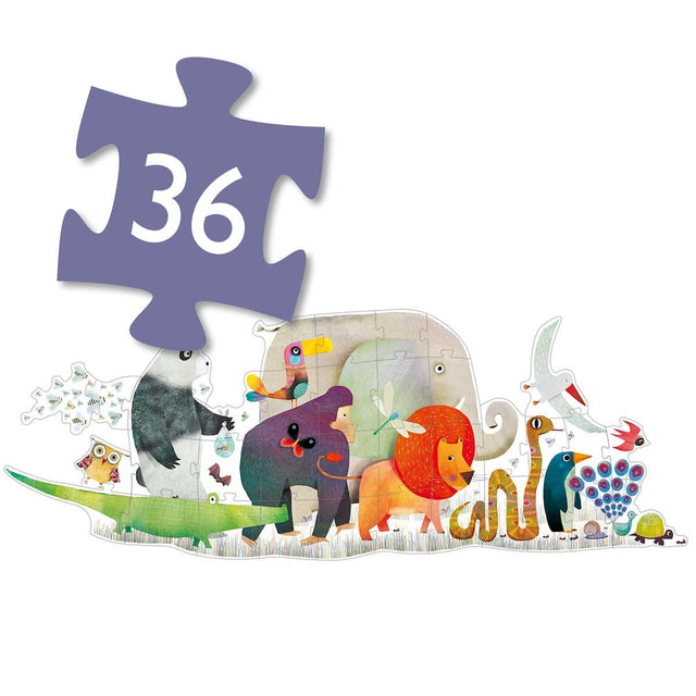 Puzzle Maxi - Parade des animaux (36 pcs) - Casse-têtes by Djeco