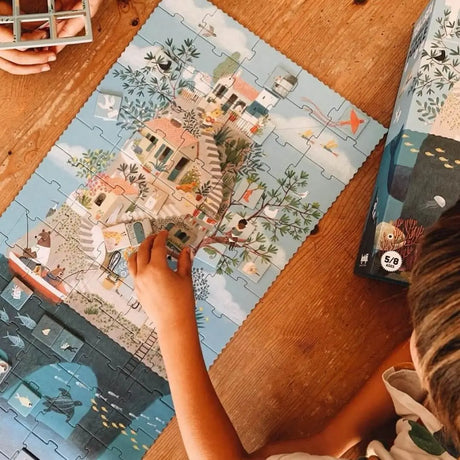 Puzzle narratif Thé au bord de la mer (100 pcs) - Casse-têtes by Londji