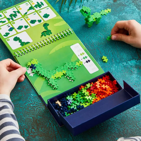 Puzzle par numéro - Bloc d'activités Dinosaures - Jeux d'assemblage by Plus-Plus
