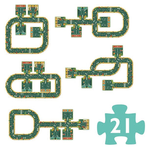 Puzzle Pop to Play - Routes (21 pcs) - Casse-têtes by Djeco