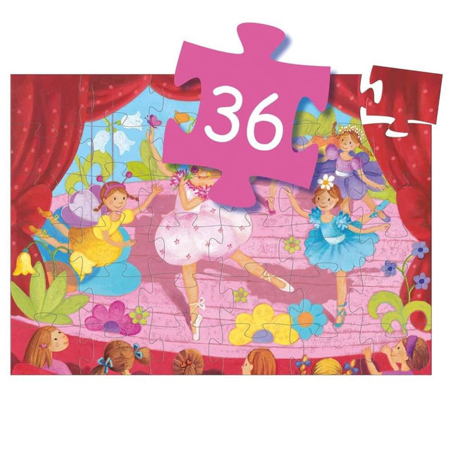 Puzzle silhouette - Ballerine (36 pcs)-Djeco-Comme des Pirates