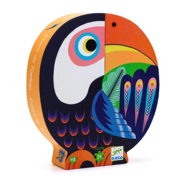 Puzzle silhouette - Coco le toucan (24 pcs)-Casse-têtes-Djeco-Comme des Pirates