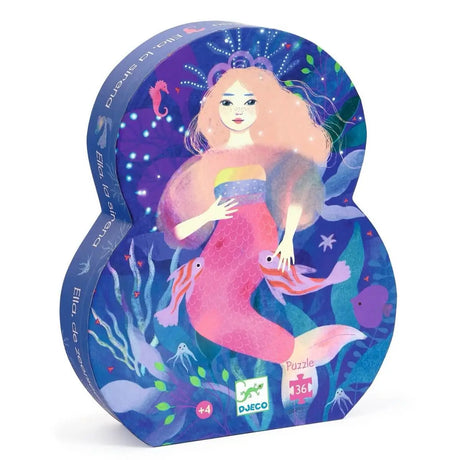 Puzzle silhouette - Ella la sirène (36 pcs) - Casse-têtes by Djeco