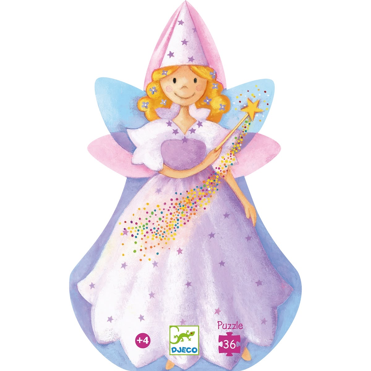Puzzle silhouette - Fée et la licorne (36 pcs) - Casse-têtes by Djeco