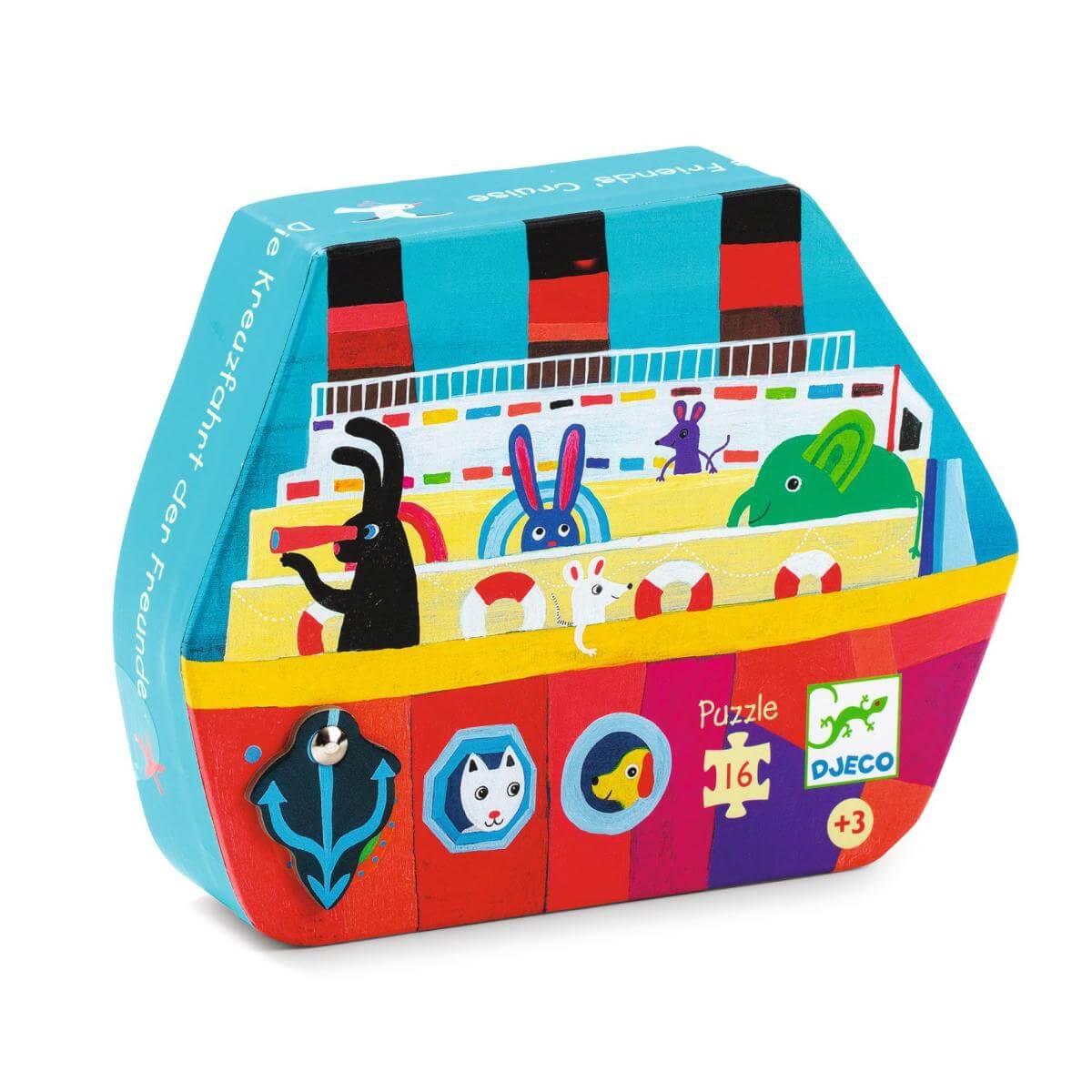 Puzzle silhouette - La croisière des amis (16 pcs)-Djeco-Comme des Pirates