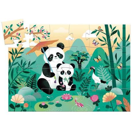 Puzzle silhouette Léo le panda (24 pcs) - Casse-têtes by Djeco