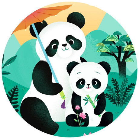 Puzzle silhouette Léo le panda (24 pcs) - Casse-têtes by Djeco