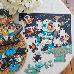 Puzzle silhouette - Station spatiale (54 pcs)-Casse-têtes-Djeco-Comme des Pirates