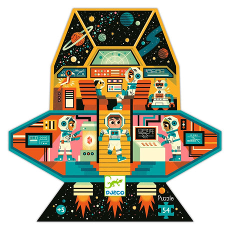Puzzle silhouette - Station spatiale (54 pcs) - Casse-têtes by Djeco