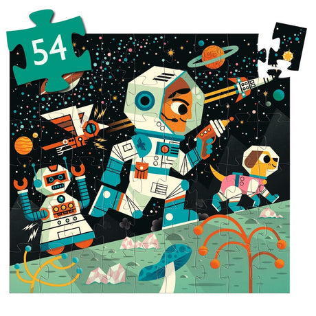 Puzzle silhouette - Station spatiale (54 pcs) - Casse-têtes by Djeco