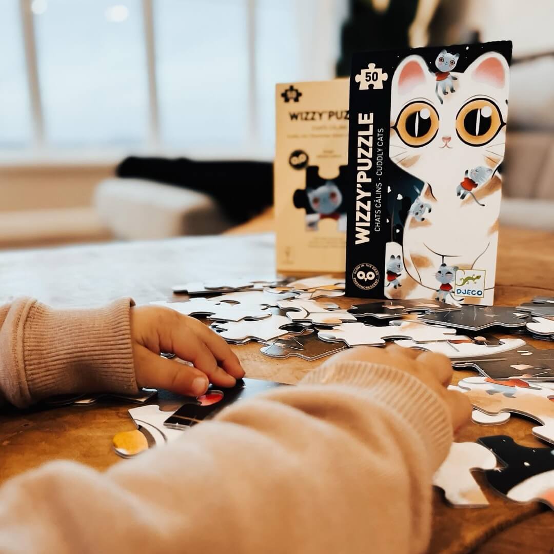 Wizzy Puzzle - Cuddly Cats (50 pcs) – Comme des Pirates