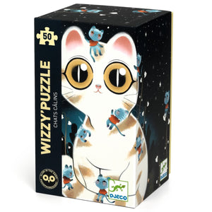 Puzzle Wizzy - Chats câlins (50 pcs) - Casse-têtes by Djeco