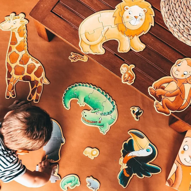 Puzzles géants - Ouistiti et ses amis (4 à 9 pcs) - Casse-têtes by Djeco