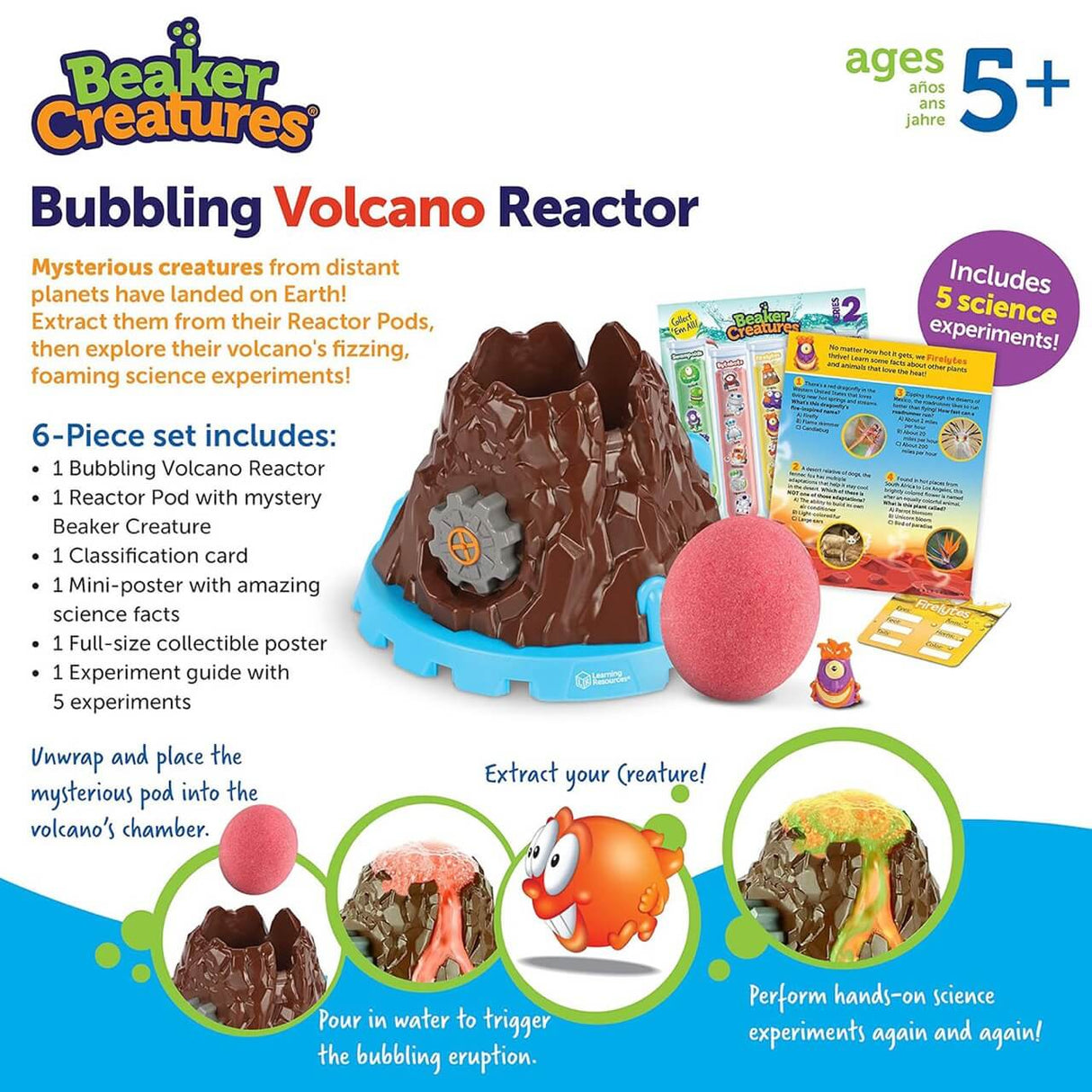 Réacteur volcanique bouillonnant Beaker Creatures-Jeux scientifiques-Learning Resources-Comme des Pirates