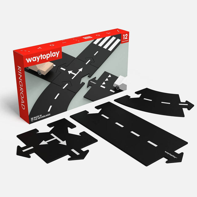 Route flexible Ringroad (12 pcs) - Véhicules de jeu by Waytoplay