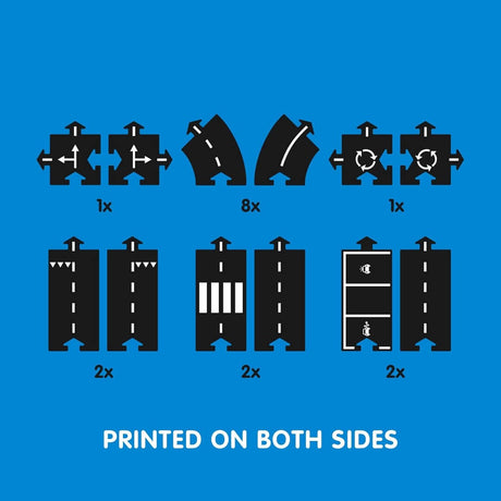 Routes flexibles Expressway (16 pcs) - Véhicules de jeu by Waytoplay