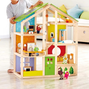 Maison de poupées 4 saisons meublée (36 pcs) - Maisons de poupée by Hape