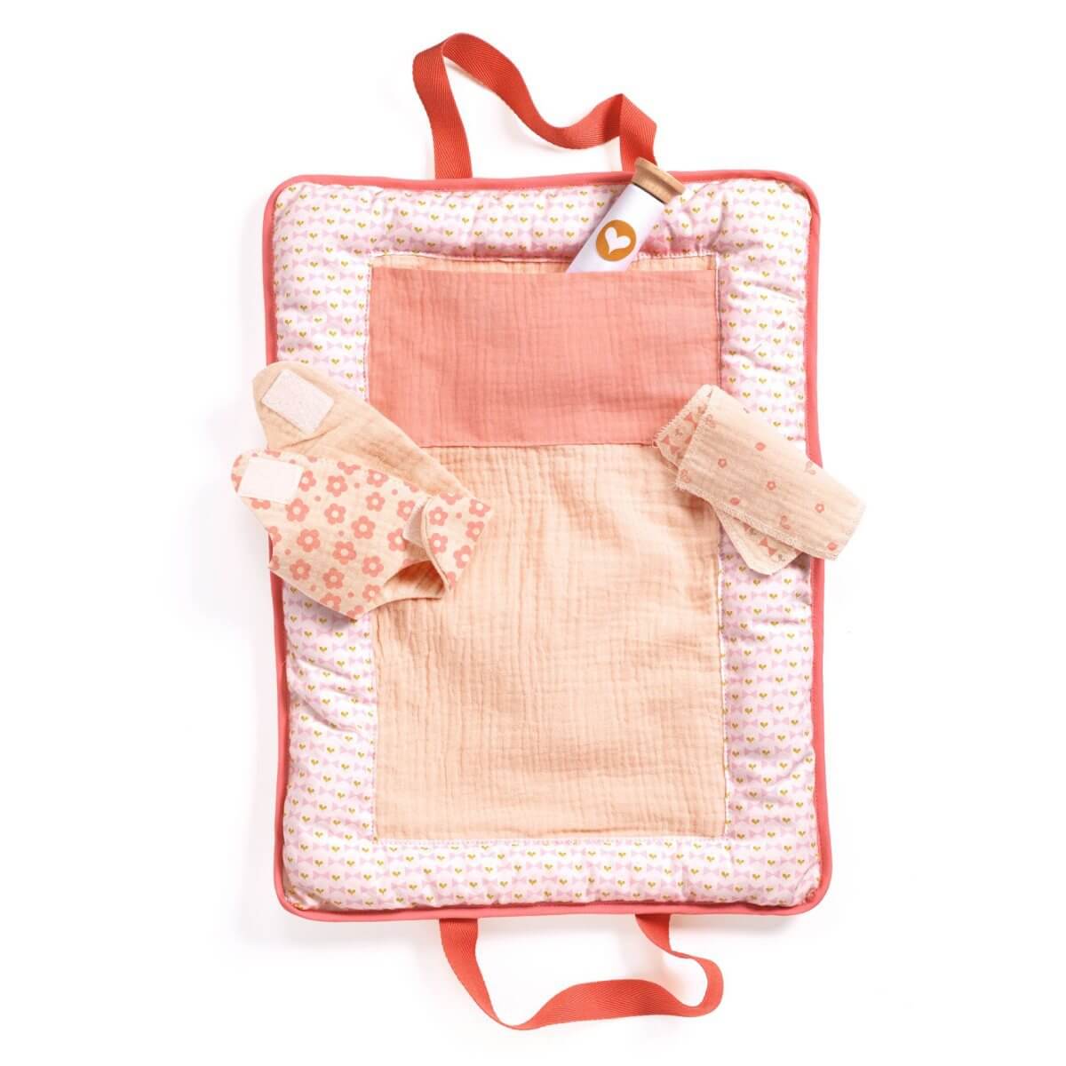 Sac à langer Pink Peak pour poupée Pomea-Djeco-Comme des Pirates