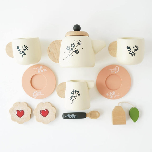 Service à thé en bois sur plateau - Jouets d'imitation by Le Toy Van
