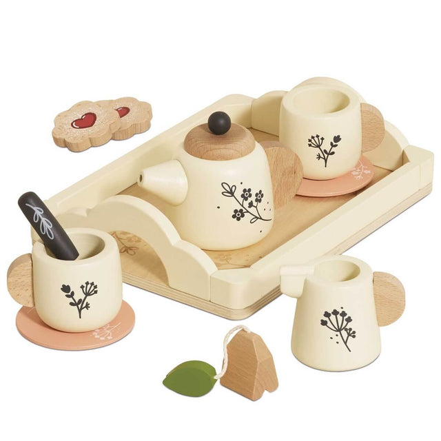 Service à thé en bois sur plateau - Jouets d'imitation by Le Toy Van
