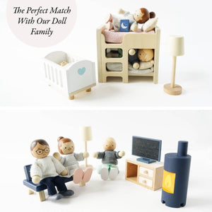 Ensemble Maison Bluebelle meublée + famille de poupées - Ensembles de jeu by Le Toy Van