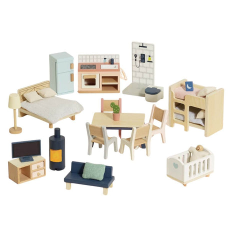 Set complet de meubles de maison de poupée - Accessoires de maison de poupées by Le Toy Van