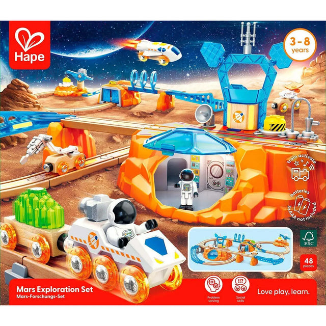 Set de train d'exploration de Mars (48 pcs) - Ensembles de jeu by Hape